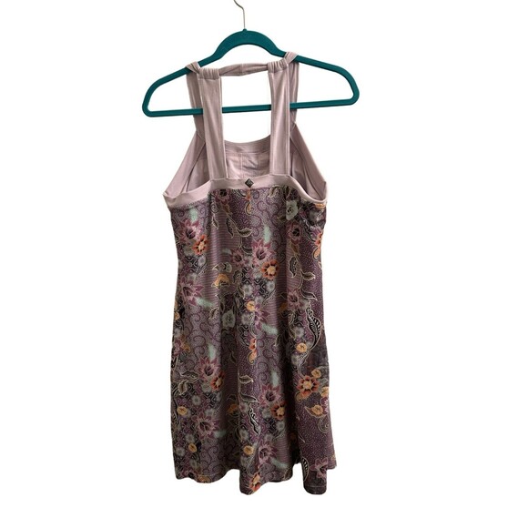 Prana Maui Mist Cantina Dress Size Large Paisley Floral Purple Sleeveless - Picture 3 of 7